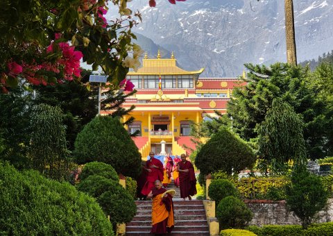 Besuch bei den tibetischen Mönchen